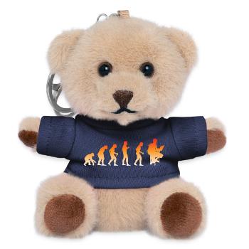 Gamer Game Videospiel Blaubeere Vintage Gaming - Teddy Schlüsselanhänger - Navy - Vorne