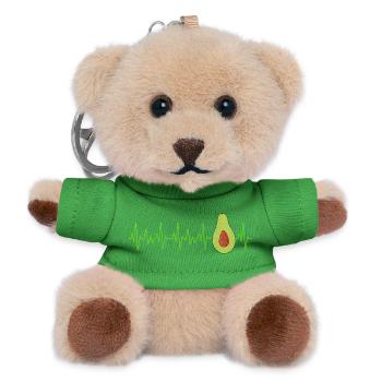 Avocado Heartbeat Avo Vegetarian - Teddy Keyring - green - Front