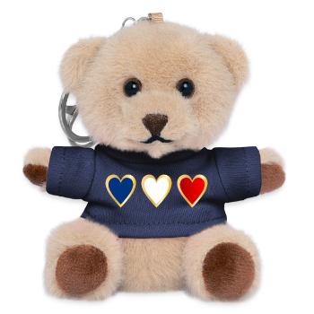 France Flag - Teddy Keyring - navy - Front