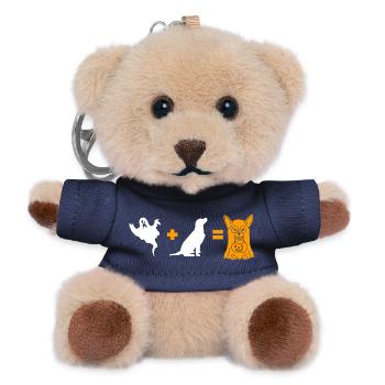 Funny Halloween Dog Ghost - Halloween Dog - Teddy Schlüsselanhänger - Navy - Vorne