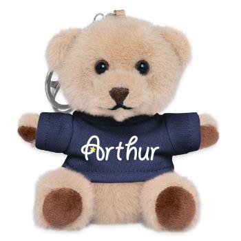Arthur - Porte-clés ourson - marine - Devant