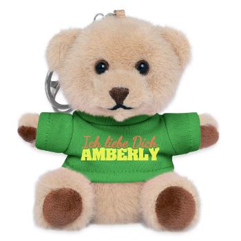 Liebe Amberly - Teddy Schlüsselanhänger - Grün - Vorne