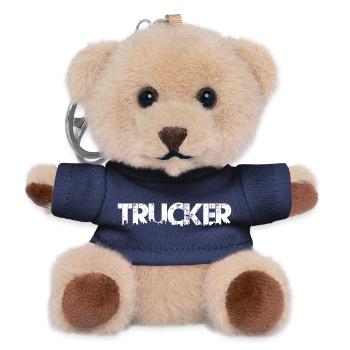 Trucker Lkw-Fahrer - Teddy Schlüsselanhänger - Navy - Vorne