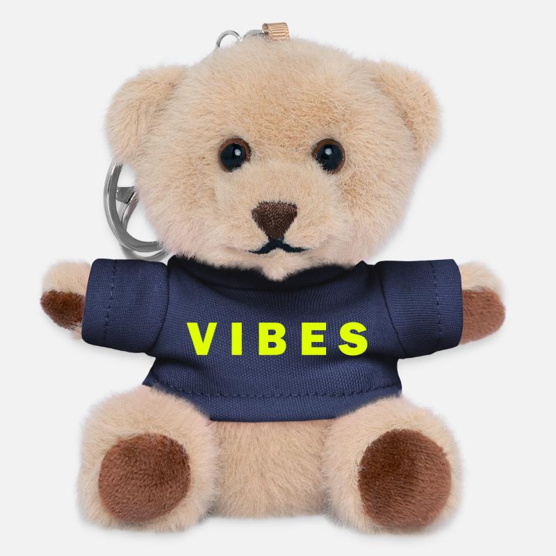 Electric Neon VibesDesign - Teddy Keyring - navy
