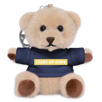 Sterne der Hoffnung Typo - Teddy Schlüsselanhänger - Navy - Vorne