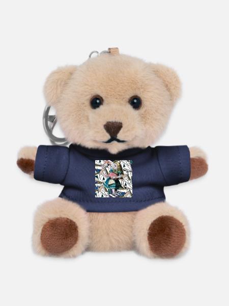 alice - Teddy Keyring - navy