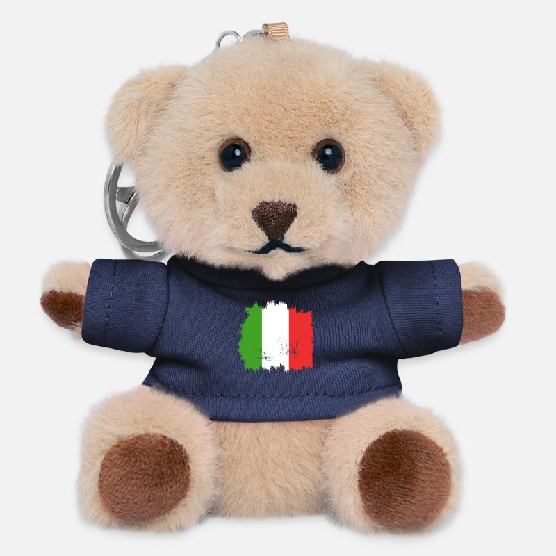 Italien Flagge - Teddy Schlüsselanhänger - Navy