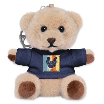 Huhn - Teddy Schlüsselanhänger - Navy - Vorne