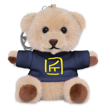 Artisans - in Chinese - Teddy Keyring - navy - Front