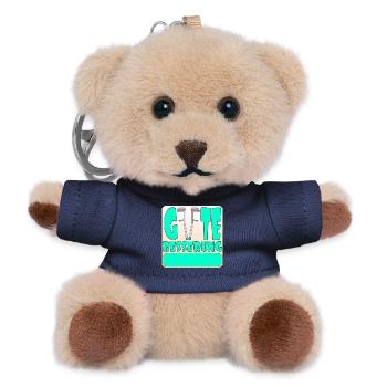 Gute Besserung Krankenhaus - Teddy Schlüsselanhänger - Navy - Vorne