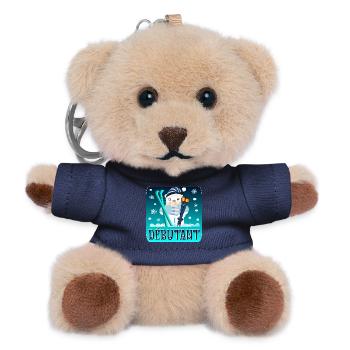 WINTER - Anfänger - SKI - BÄR - Teddy Schlüsselanhänger - Navy - Vorne