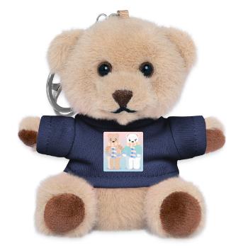 Brown Bear Polar Bear - Animal pairs - Winter pairs - Teddy Keyring - navy - Front