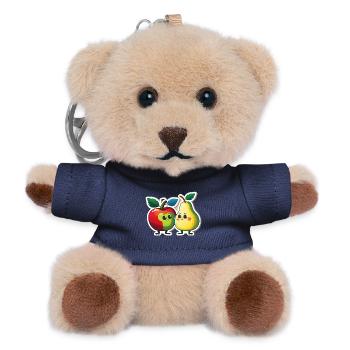 Apfel und Birne - Teddy Schlüsselanhänger - Navy - Vorne