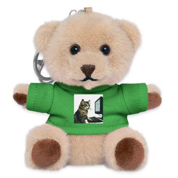Pixelhackercat - Teddy Schlüsselanhänger - Grün - Vorne