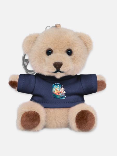a suitcase full of jellyfish - Jelly Adventure - Teddy Keyring - navy