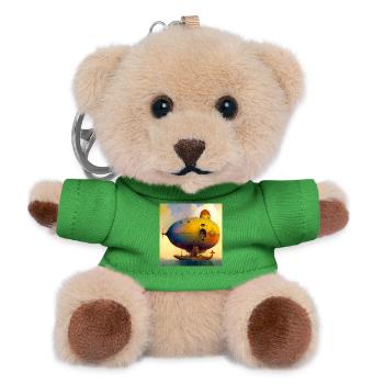 Ship 02 - Teddy Keyring - green - Front