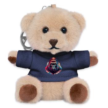 Gorille - Porte-clés ourson - marine - Devant