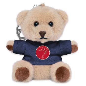 Style japonais - Porte-clés ourson - marine - Devant
