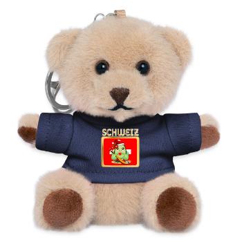 NOËL HOCKEY SUR GLACE AVOCAT SUISSE - Porte-clés ourson - marine - Devant