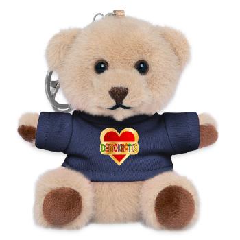 DEMOKRATIE WÄHLEN HERZ - Teddy Schlüsselanhänger - Navy - Vorne
