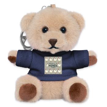 Chickens "Trying to Hendl this" - Teddy Keyring - navy - Front