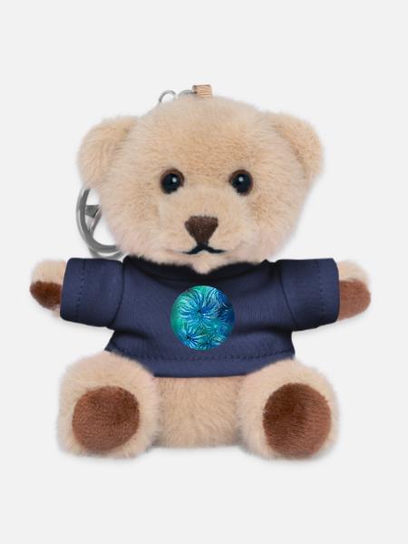 Summer colours - hand-painted by Martina Eßer - Teddy Keyring - navy