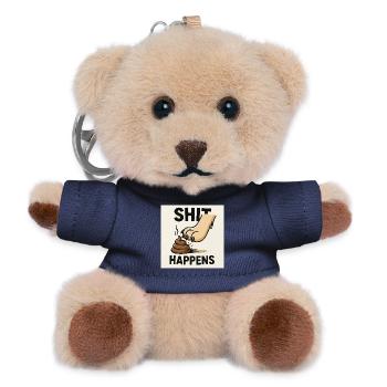 Oops! Paw Problem – Hund trifft Haufen | Lustiges - Teddy Schlüsselanhänger - Navy - Vorne