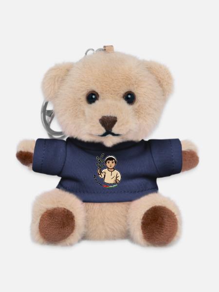 Free Palestine - Peace for Palestine - Teddy Keyring - navy