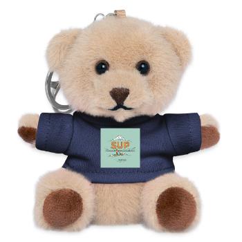 SUP Abenteuer T-Shirt - Teddy Schlüsselanhänger - Navy - Vorne