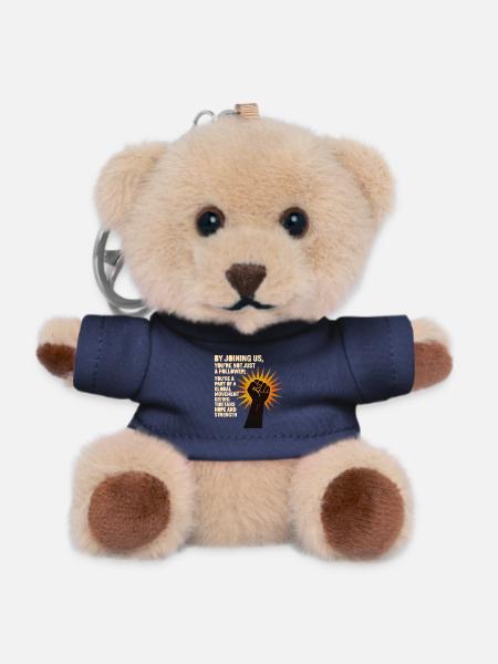 Tibetan Movement of Strength and Hope 1 - Teddy Keyring - navy