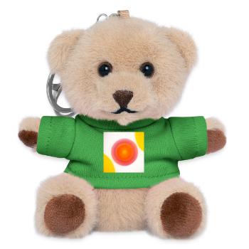 O_001 - Teddy Keyring - green - Front