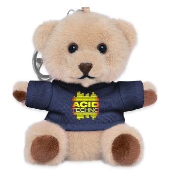 Acid Techno Puls - Teddy Schlüsselanhänger - Navy - Vorne