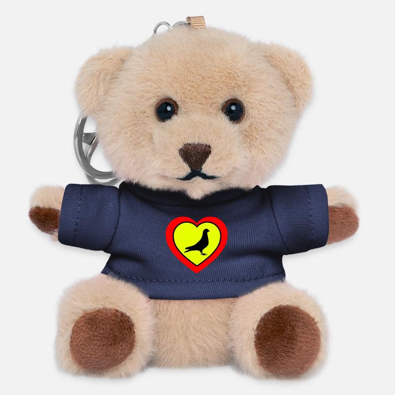 Tauben - Teddy Schlüsselanhänger - Navy
