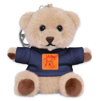 Warum Mausreizung? - Teddy Schlüsselanhänger - Navy - Vorne