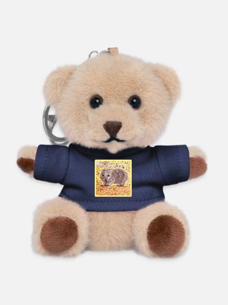 Wombat - Teddy Schlüsselanhänger - Navy
