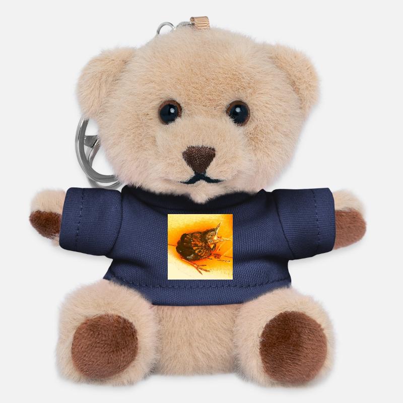 Hungry Blackbird - Teddy Keyring - navy