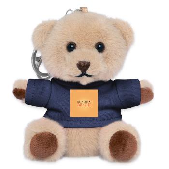 Sun of a Beach – Vintage Sunset Style - Teddy Schlüsselanhänger - Navy - Vorne