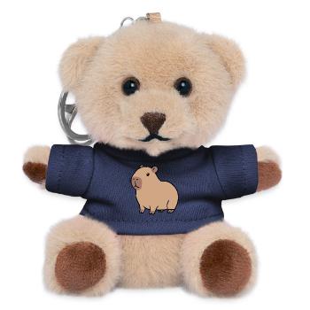 Capybara Wasserschwein  - Teddy Schlüsselanhänger - Navy - Vorne