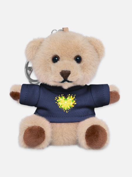 Zitrusherz Liebe Motiv - Teddy Schlüsselanhänger - Navy