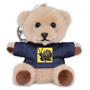 Schnecke - Teddy Schlüsselanhänger - Navy - Vorne