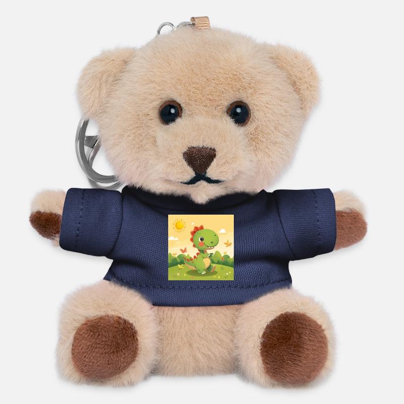 small dino - Teddy Keyring - navy