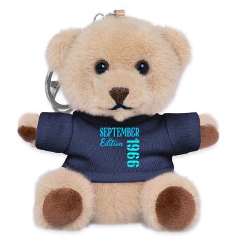 September 1966 - 60. Geburtstag - Teddy Schlüsselanhänger - Navy - Vorne