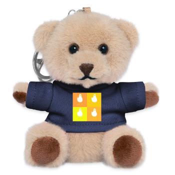 MineMineMineMine - yellow - Teddy Keyring - navy - Front