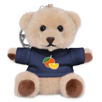 Fresh Orange – Fruity Pop Illustration - Teddy Keyring - navy - Front