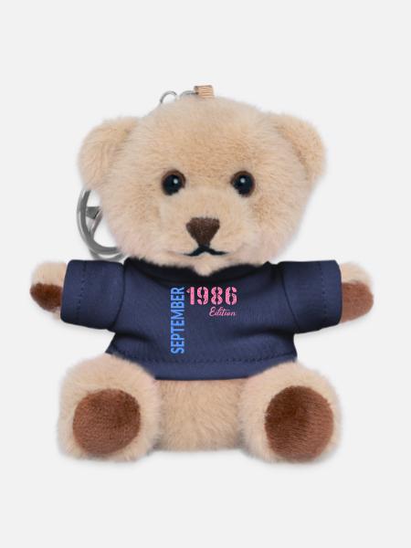 Anniversaire de septembre 1986 - Porte-clés ourson - marine