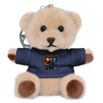 Zauberin - Teddy Schlüsselanhänger - Navy - Vorne