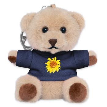 Sonnenblume - Teddy Schlüsselanhänger - Navy - Vorne