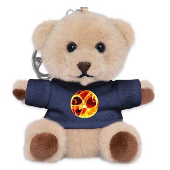 Lebensbaum in Flammen - Teddy Schlüsselanhänger - Navy - Vorne