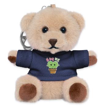 Kawaii Hug Me Cactus I Katus Funshirt Manga - Teddy Schlüsselanhänger - Navy - Vorne