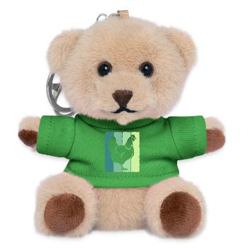 Chicken - Teddy Keyring - green - Front